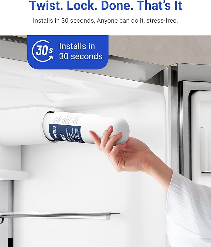 Compatible with Frigidaire WF3CB, PureSource 3, 706465, 242086201, 242086203, 242294501, 242069601, AP4567491, PS3412266, WF425, 1 PACK