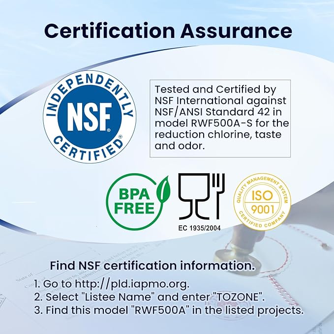 GOLDEN ICEPURE 4396508 Refrigerator Water Filter Replacement for EveryDrop Filter 5, EDR5RXD1, 4392857, 4396510, Clch100, 46-9010, NLC240V, 8212491, WF285 3PACK