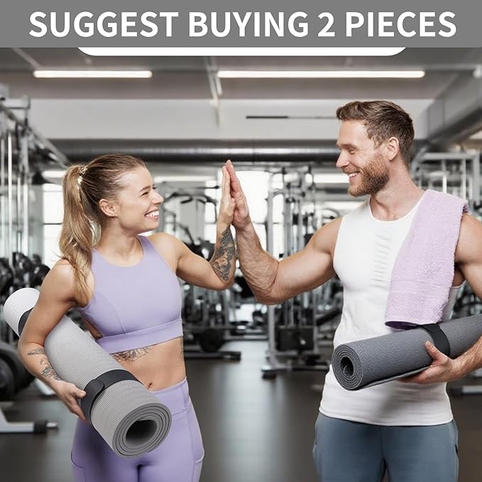 25" Yoga Mat Strap | Slap Band Holder for Carrying and Storage Mats | Rolled Scrunchie Yoga Essential Accessory-FlexoryFit