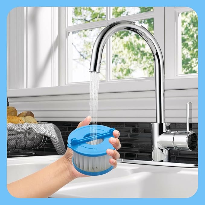 4 Pack A32F02 HEPA Filter Compatible with Ryobi 18V ONE+ Wet/Dry Hand Vacuum PCL702 PCL702B PCL702K