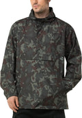 Outdoor Ventures Men's Rain Jacket Waterproof Lightweight Packable Rain Pullover for Hiking Golf Running