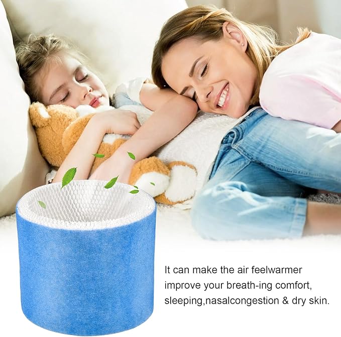 Humidifier Filter Replacement Humidifier Wick Filters Upgraded Blue Mesh Layer Compatible with Honeywell HCM-6009 HCM-6011 HM-3500 HEV680 HEV685, Part HC-14V1 HC-14 HC-14N Wicking Filter E, 3Pack