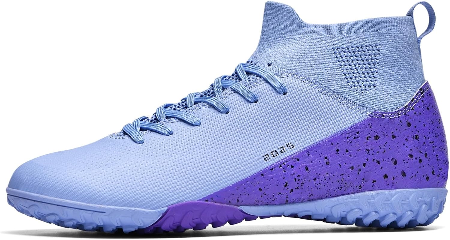 Soccer Cleats for Mens Womens Indoor Soccer Shoes Unisex Baseball Turf Shoes Youth Rugby Shoes Adult AG FG TF Football Boots Wide Training Sneaker