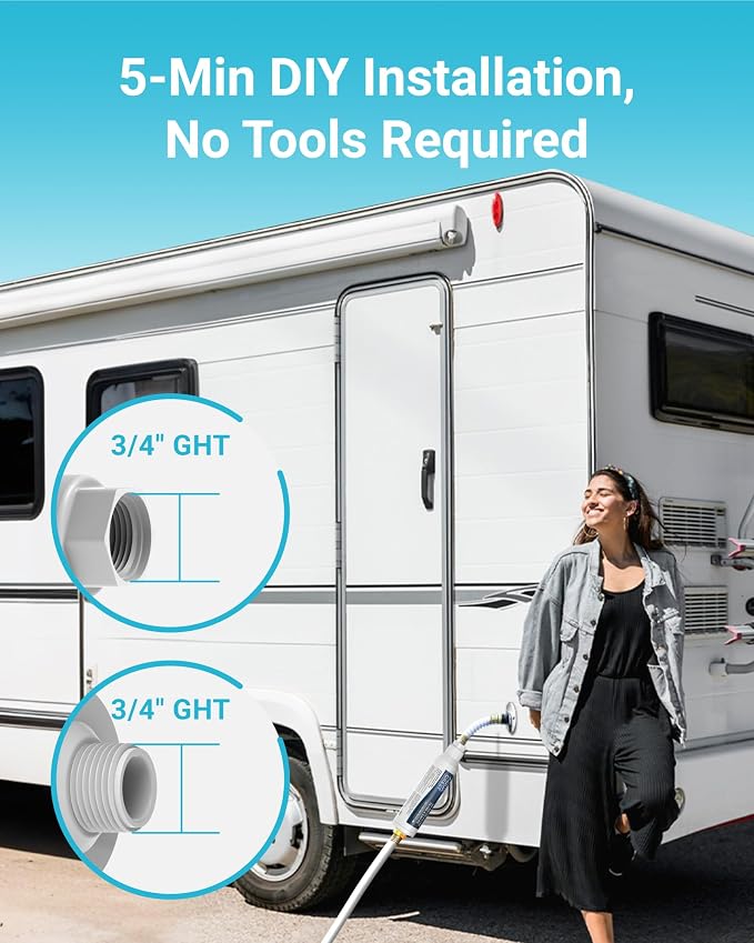 AQUA CREST RV Water Filter, RV Inline Water Filter - Image 7