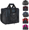 WOLT Bowling Ball Bag for Single Ball - Bowling Ball Tote Bag with Padded Ball Holder, 2 Pockets fit Bowling Shoes Up to Mens Size 14 and Accessories