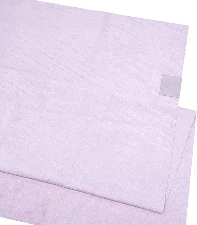 Eunzel 2 Pack Hot Yoga Hand Towel, Super Absorbent Suede Sweat Towel for Hot Yoga, Pilates and Workout 16" x 26.5",Taro Purple-FlexoryFit