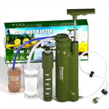 Portable 3-Stage Water Purifier Survival Pump with 0.01 Micron Ultrafiltration Membrane Water Purification System,Suitable for Hiking,Camping,Emergency Survival Water and Outdoor Activities
