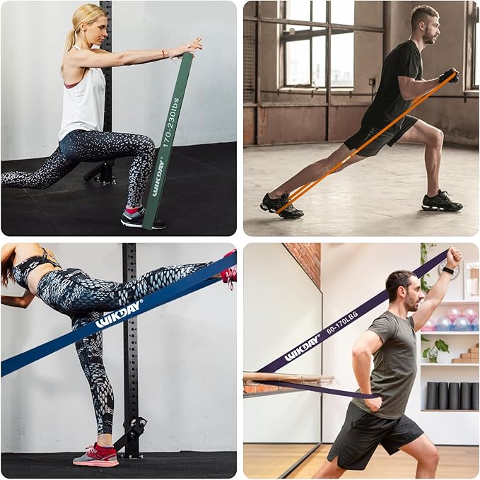 Resistance Bands for Working Out, Exercise Bands, Workout Bands, Pull Up Assistance Bands for Body Stretching Training Physical Therapy Muscle Training for Men & Women-FlexoryFit