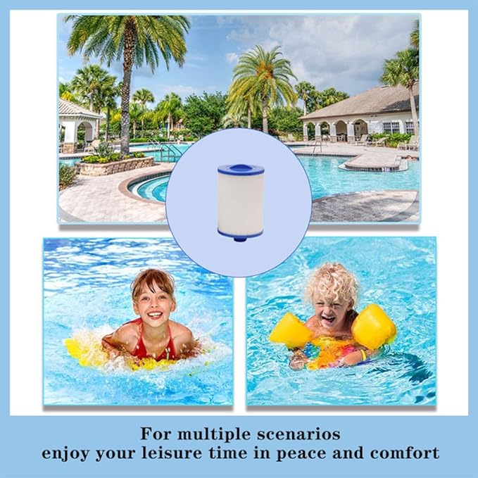 Replaces 6CH-940 Spa Filter,Unicel 6CH-940,Filbur 817-0050,FC-0359,PWW50P3(NOT PWW50P4),25252, 03FIL1400,(1 1/2" Coarse Thread),Waterway Front Access Skimmer,SAE Thread Filter 2-Pack