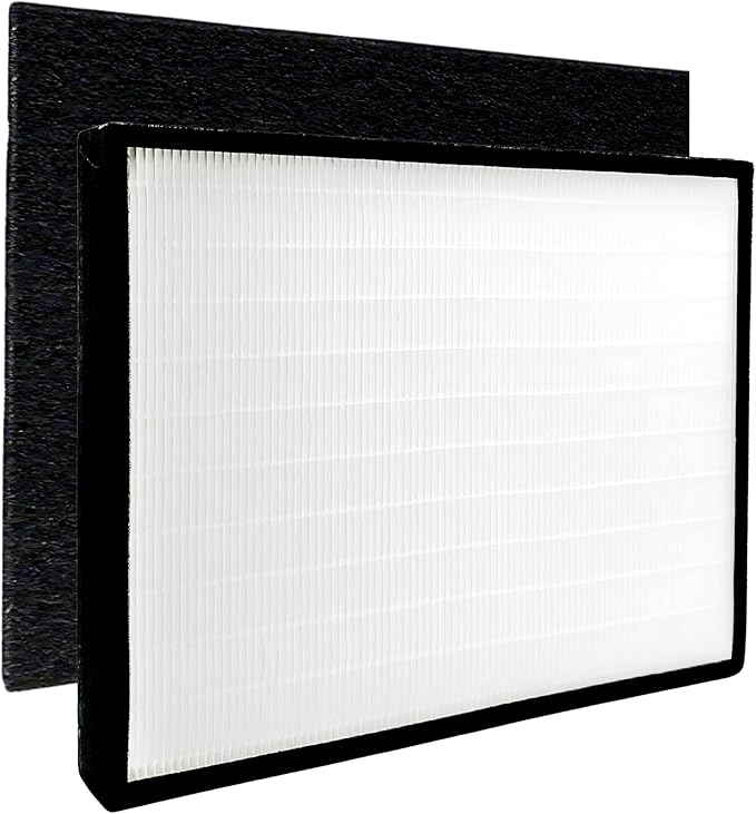 Nispira Replacement HEPA Filter for Rabbit Classic BioGS Air Purifier Models SPA-421A & SPA-582A Plus Activated Carbon Pre Filter 1 Set