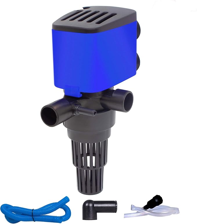210 GPH Powerhead Submersible Pump - 3 in 1 Aquarium Fish Tank Pump with Oxygenation, Filtration & Water Cycling, 3.3 ft max lift, 15W