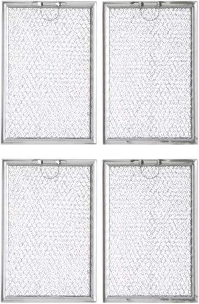 Filter Everything Replacement Kitchenaid W10181505 Compatible Replacement Aluminum Filters - 5 x 7-5/8 x 3/32" (4-Pack)