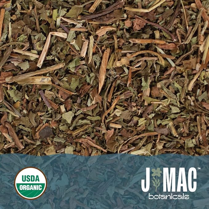 J Mac Botanicals, Organic Dandelion Leaves (4 oz bag) USDA Certified Organic Dandelion leaf tea, te diente de leon organico, Packaged in the USA, Cut and Sifted, No Caffeine-FlexoryFit