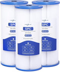 W50PEHD Whole House 50 Micron 10 x 4.5 Pleated Sediment Well Water Filter Cartridge Replacement for R50-BBSA, ECP50-BB, 255492-43, R50-BB, SPC-45-1050, AO-WH-PREL-RPP, FXHSC, W50PEHDA (Pack of 3)