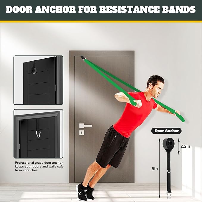Exercise Bands Resistance Bands for Working Out,Pull Up Bands Set,at Home Workout Equipment,Workout Bands for Men and Women,Stretch Bands for Exercise-FlexoryFit