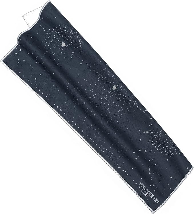 Yoga Design LAB | The Hand Towel | Premium Non Slip Hand Towel | Designed in Bali | Colorful Eco Printed + Quick Dry + Soft | Hot Yoga, Bikram, Ashtanga, Sport, Barre, Travel (Celestial)-FlexoryFit