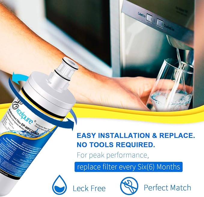 3US-AF01 Under Sink Water Filter Replacement for Filtrete Standard 3US-AF01 3US-AS01 Whirlpool WHCF-SRC WHCF-SUFC WHCF-SUF 2PACK