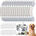 16 Sets Pet Dog Replacement Filters Compatible with Smartoo 7l/236oz/1.8G Dog Water Fountain, Water Fountain Filters for Stainless Steel Dog Water Fountain