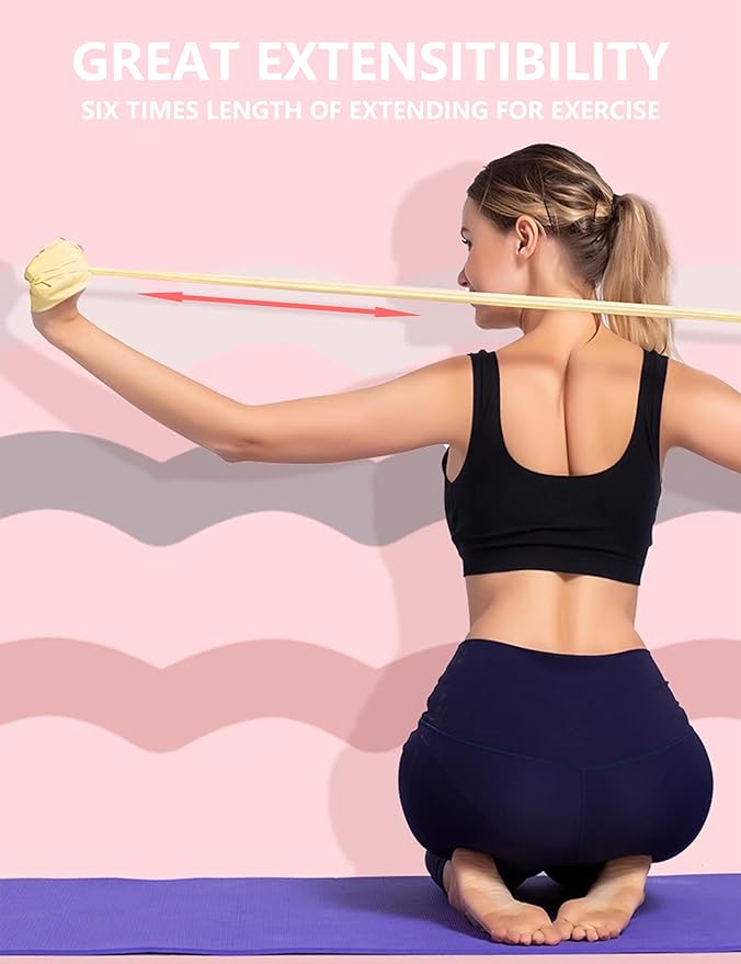 Fabric Resistance Bands for Women – 5 Level Exercise Bands Resistance Set, Resistance Bands for Working Out with Handles, Workout Bands Resistance for Women, Yoga, Pilates, Glutes, Legs,Vigor Yellow-FlexoryFit