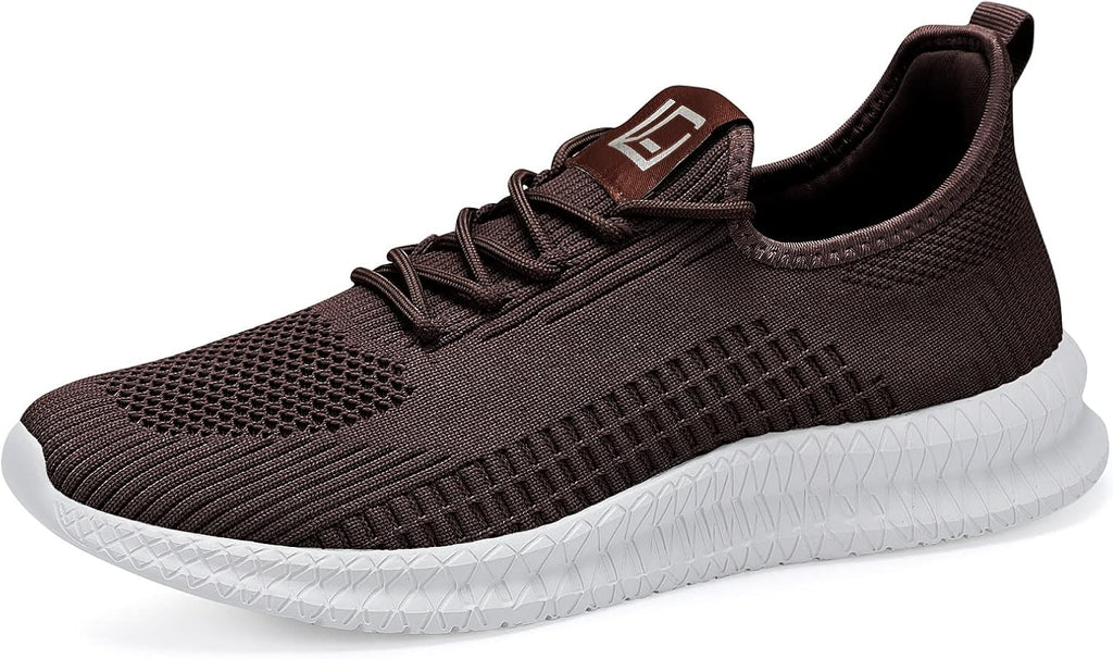 LCGJR Men's Running Shoes Ultra Lightweight Breathable Comfortable Walking Shoes Casual Fashion Sneakers Mesh Workout Shoes