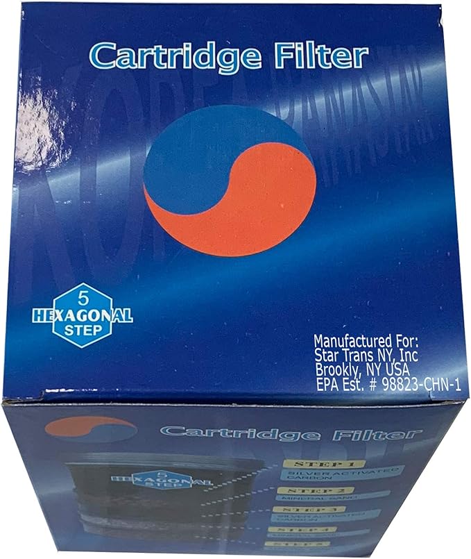 5-Stage Replacement Mineral Filter Cartridge for Countertop & Water Coolers. 5 layers of filtration & mineralization. Removes granular impurities to provide a brilliant sparkle in water (Set of 3)