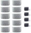 PET STANDARD Replacement Water Filter & 4 Pack Replacement Pre-Filter Sponges Compatible With WOPET® 67oz/2L Automatic Pet Fountain, Pack of 10