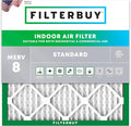 Filterbuy 14x14x1 Air Filter MERV 8 (MPR 700) Dust Defense Replacement (1-Pack), Electrostatic Pleated HVAC AC Furnace Filters, Made in USA (Actual Size: 13.75 x 13.75 x 0.75)
