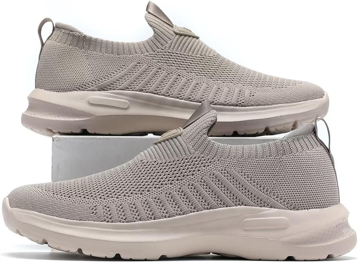 Mens Walking Shoes Lightweight Breathe Mesh Running Shoes Slip On Fashion Tennis Sneakers Comfort Gym Workout Zapatos de Hombre