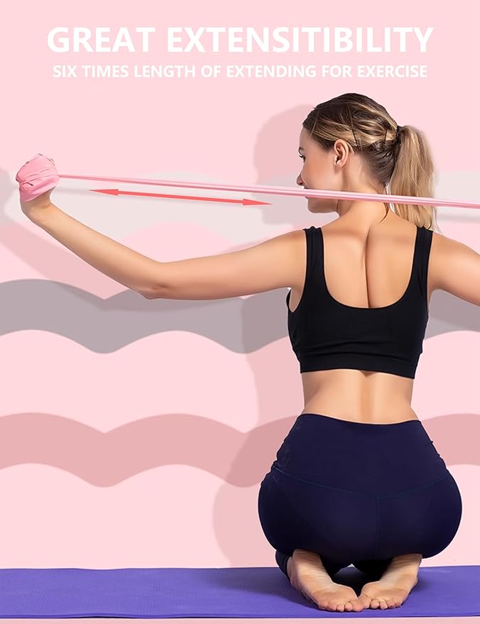 Fabric Resistance Bands for Women – 5 Level Exercise Bands Resistance Set, Resistance Bands for Working Out with Handles, Workout Bands Resistance for Women, Yoga, Pilates, Glutes, Legs,Vigor Yellow-FlexoryFit