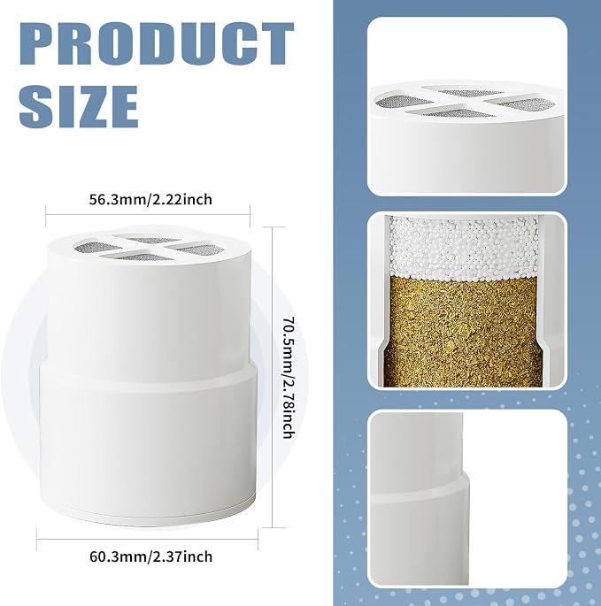 3-Pack Replacement Filter for JOLIE Shower Head, Compatible - Image 2