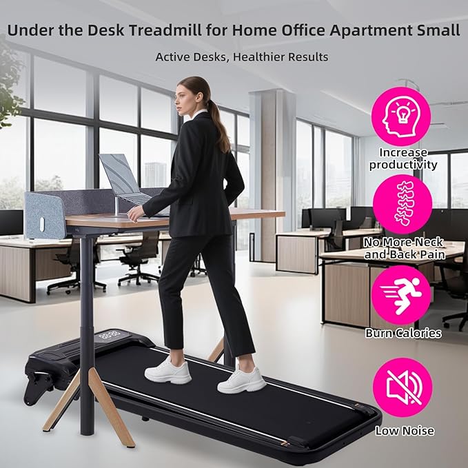Electric Walking Pad Treadmill with Adjustable Incline and Handle Bar, 3.5HP Small PortableTreadmills for Home Office Small, 4 in 1 Folding Foldable Treadmill with Handles, 0.6-7.6MPH, 350LBS-FlexoryFit