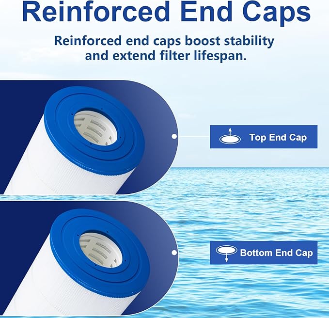 NSF Certified PA200S Pool Filter Compatible with Hayward SwimClear C200S, PA200S, Hayward CX200XRE, Unicel C-9442, Ultral-D5, 200 Sq. Ft, L x OD:28 3/16" x 10 1/8", 1-Pack