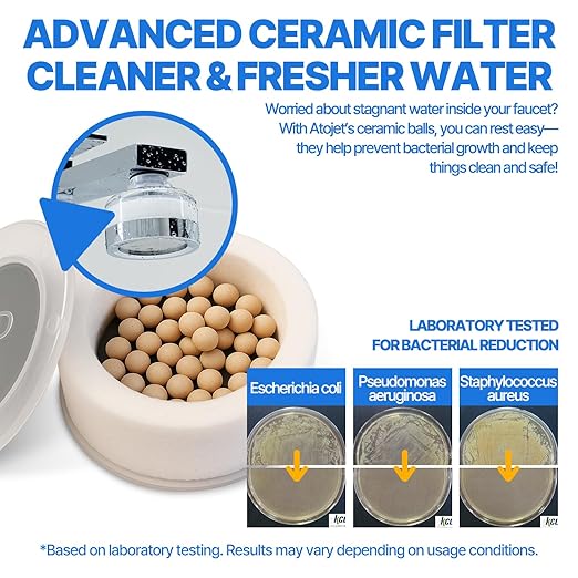 Cleansing Washbasin Faucet Filter Inspired by Korea's Beauty Culture - Pure Carbon Filters for Bathroom & Kitchen Water | Carbon Composite Filter | Single Filtered Faucet (AJ8310C-SNG-1)