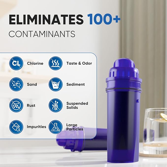 PUREPLUS CRF950Z Pitcher Water Filter Replacement for Pur PPF900Z, PPF951K, PPT700W, CR-1100C, DS-1800Z, CR-6000C, PPT711W, PPT711, PPT710W, PPT111W, PPT111R Pitchers and Dispensers,3PACK