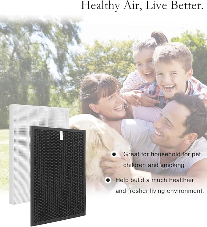 HR900 Replacement Filter T Set Compatible with Winix HR900 Ultimate Pet Air Purifier,H13 True HEPA + Activated Carbon Filter,Part Number 1712-0093-00 & 1712-0094-00/Filter U
