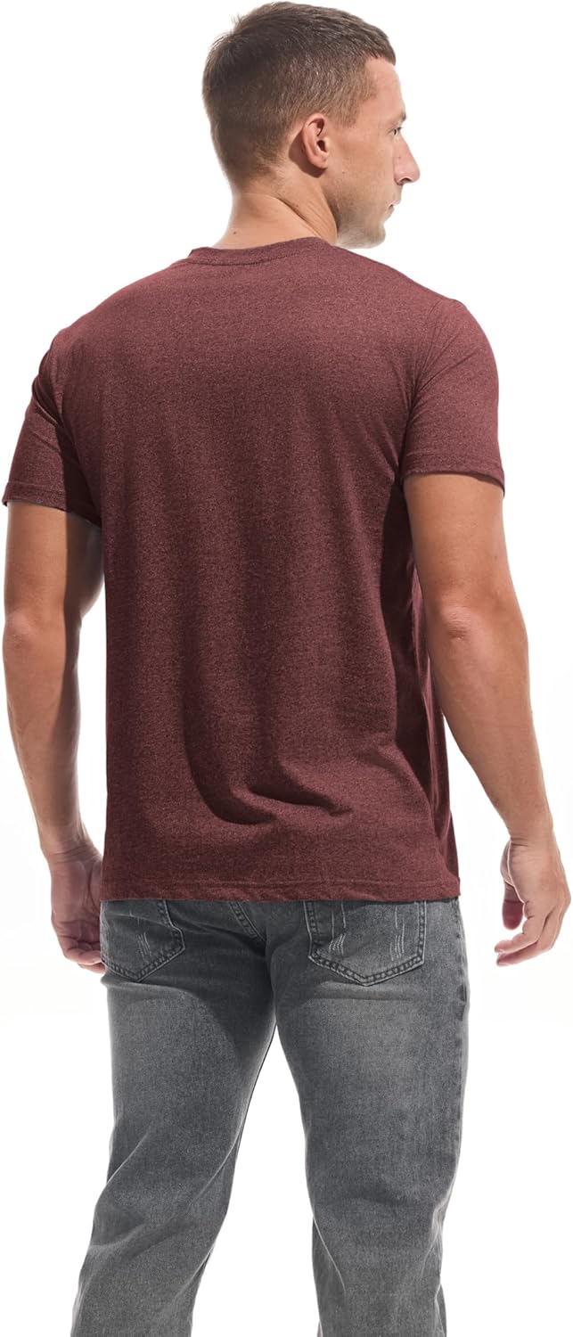 VEIISAR Premium V Neck T Shirts for Men - Modern Fitted Tees Vneck Undershirts