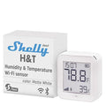 Shelly H&T Gen3 White | Wi-Fi & Bluetooth Smart Temperature & Humidity Sensor with Remote App Control | Smart Scenes | LCD Display
