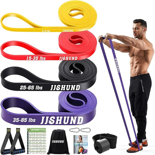Resistance Bands Set, Pull Up Assistance Bands Pull Up Bands Exercise Bands for Men Women, Workout Bands for Working Out, Muscle Strength Training, Body Stretching-FlexoryFit