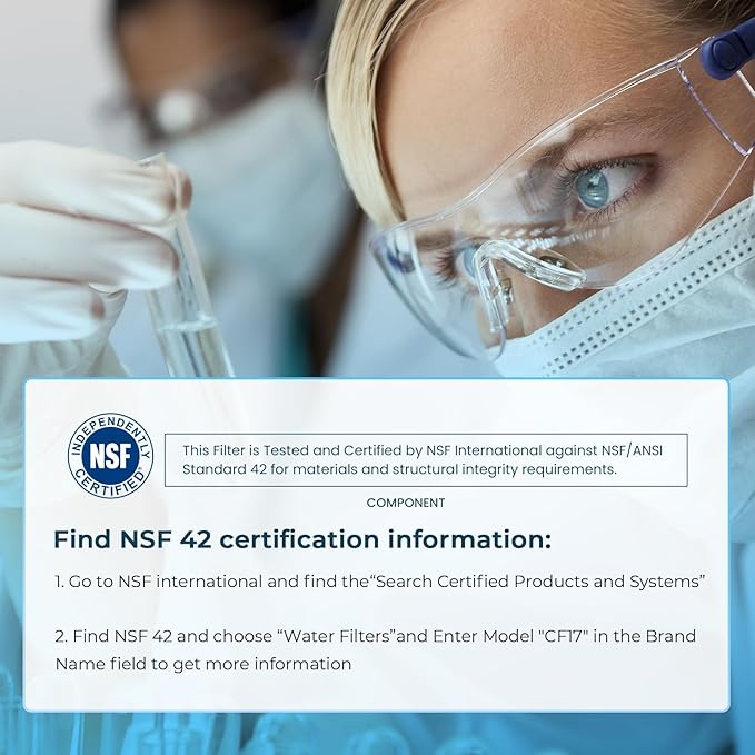 Crystala Filters Replacement for DA97-17376B Water Filter, NSF 42 Compatible with Samsung HAF-QIN, HAF-QIN/EXP, DA97-08006C, RF23M8070SG, RF23M8070SR, RF23M8090SG, RF23M8570SR (2 Pack)