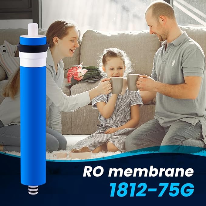 – 75 GPD Membrane for Reverse Osmosis Membrane – Fits Under Sink RO Water Filtration System – Removes Bad Taste and Odor – Membrane Water Filter Replacement, Pack of 25