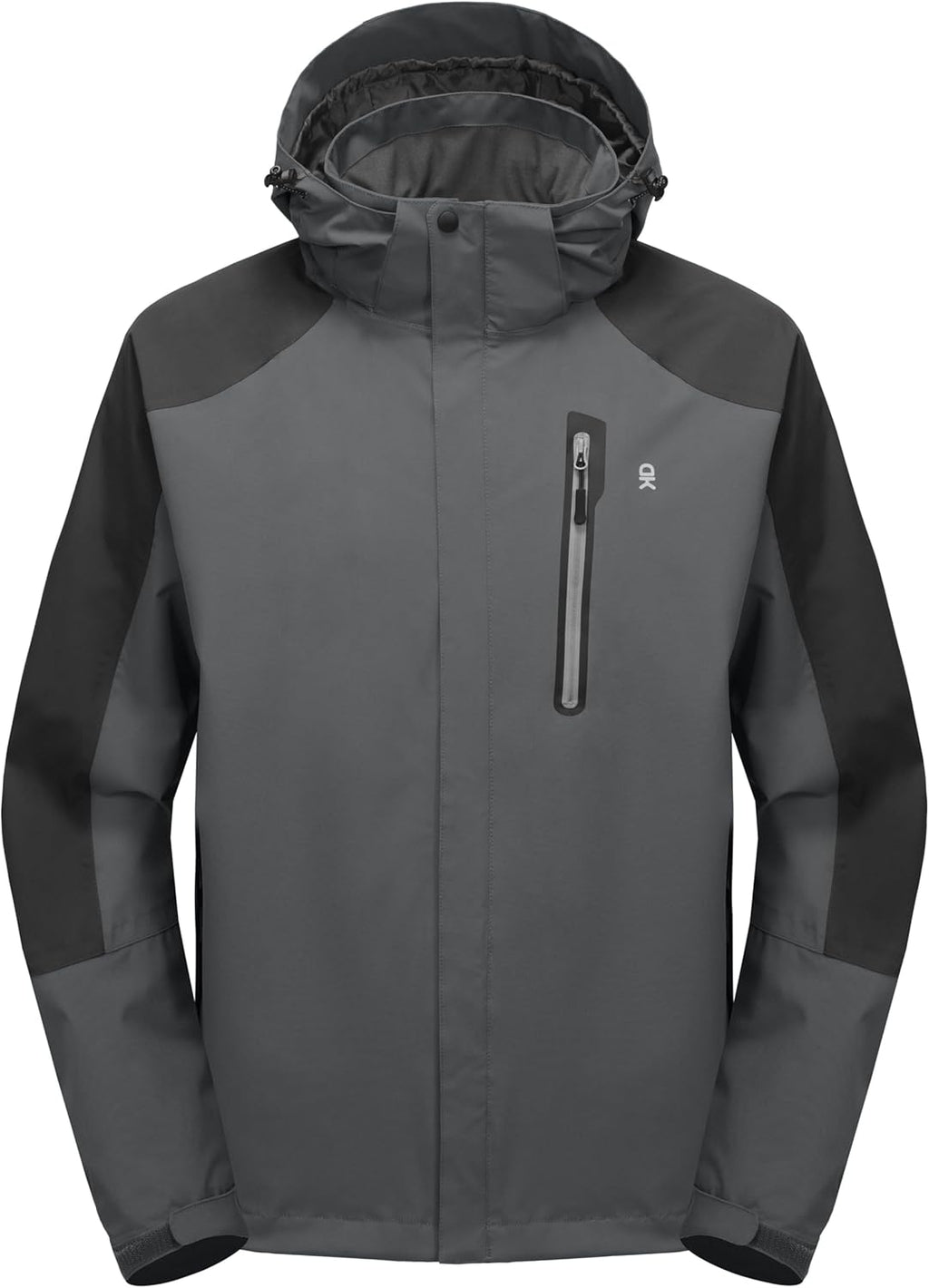 Little Donkey Andy Men's Waterproof Rain Jacket Outdoor Lightweight Hooded Raincoat for Hiking Golf Travel Fishing