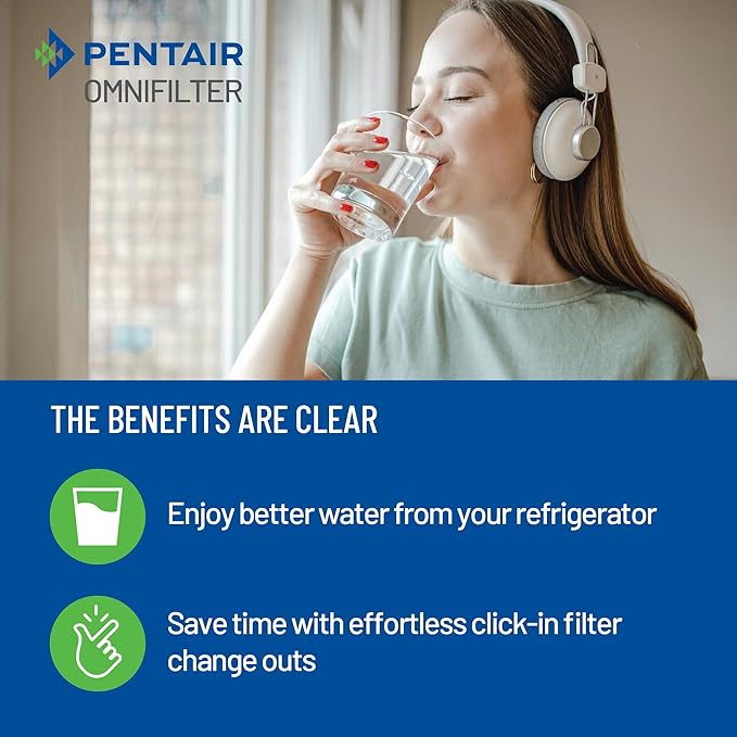 Pentair OMNIFilter Quick Change Refrigerator and Icemaker Filtration System