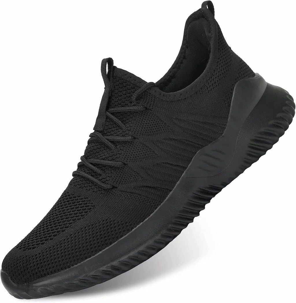 Mens Running Shoes Slip-on Walking Sneakers Lightweight Breathable Casual Soft Sole Trainers