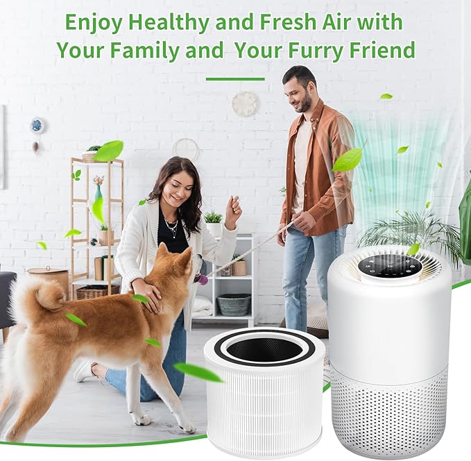 Core 200S Replacement Filter for LEVOIT Air Purifier, 3-Stage Filters Replacement Activated Carbon Ture HEPA Air Purifier Filter Core 200S-P Fit for LEVOIT 200S, 2 Pack Core 200S-RF