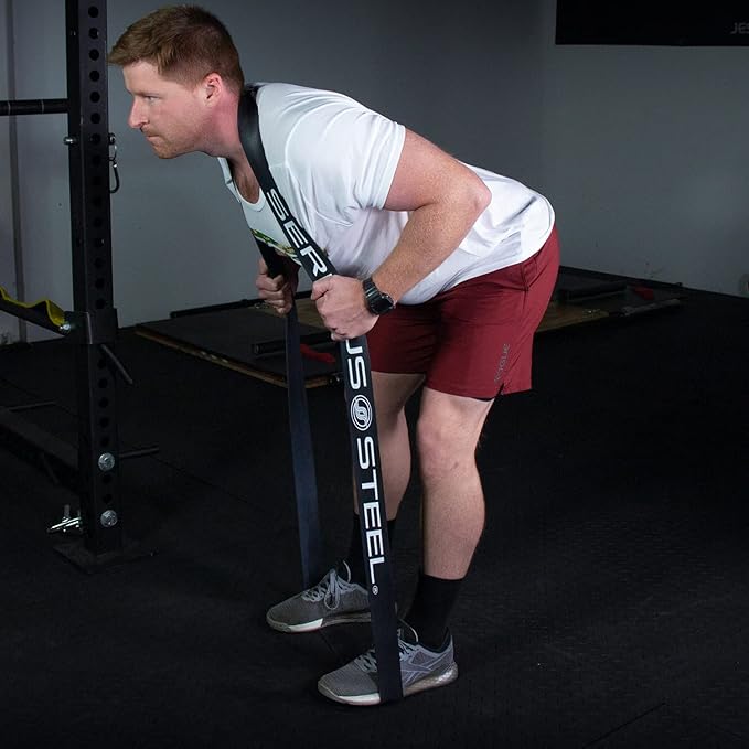 SERIOUS STEEL FITNESS Assisted 41" Pull-Up Band, Resistance & Stretch, Powerlifting & Pull-up Assist Loop (Single Band)-FlexoryFit
