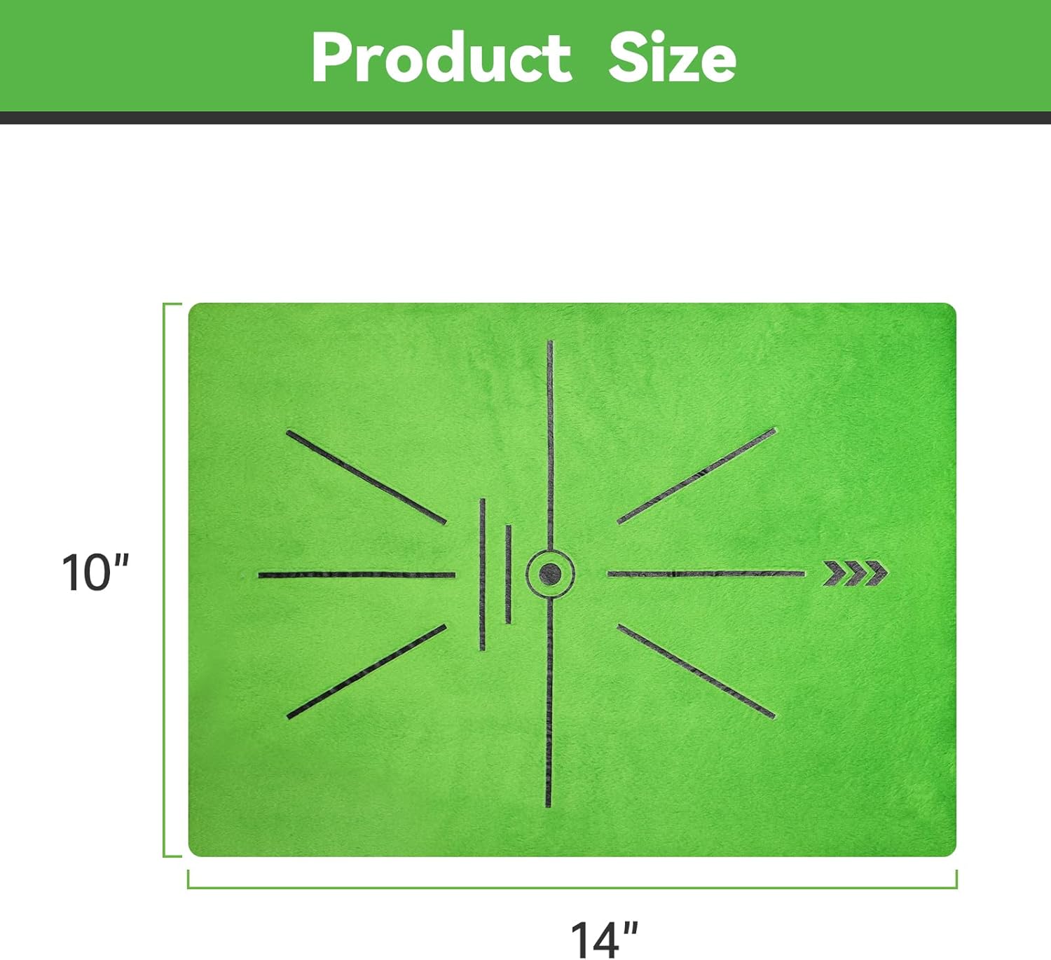 Golf Hitting Mat,Golf Training Mat for Swing Path Feedback Detection Batting, Extra Replaceable Golf Practice Mat 16"x12", Golf Gifts for Men Women for Home Indoor Outdoor