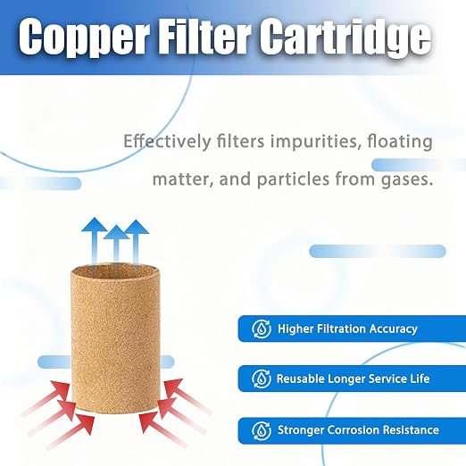 HengMinLingTong 1/2" NPT Compressed Air Filter Regulator Combo Piggyback - Image 4