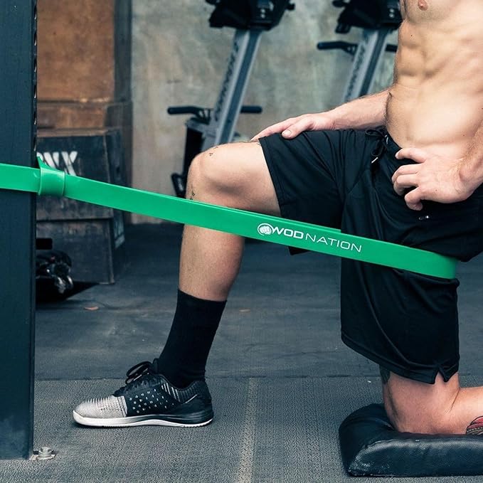 WOD Nation Pull Up Assistance Bands (10-175lbs Band) - Best for Pullup Assist, Chin Ups, Resistance Bands Exercise, Stretch, Mobility Work & Serious Fitness - 41 inch Straps-FlexoryFit