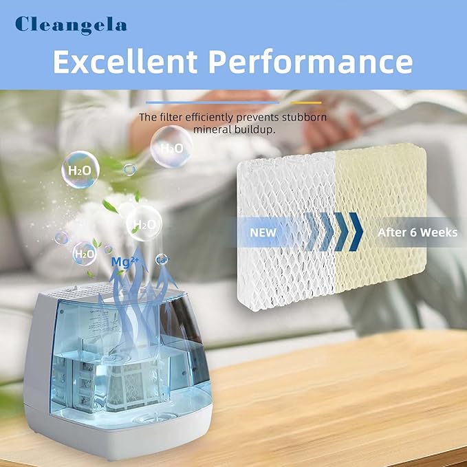 6 Pack WF813 EQWF813 Humidifier Filters Replacement Compatible with Equate EQ-2119-UL PCWF813 Relion RCM-832 RCM-832N ProCare PCCM-832N Cool Mist Humidifier Replacement Filter