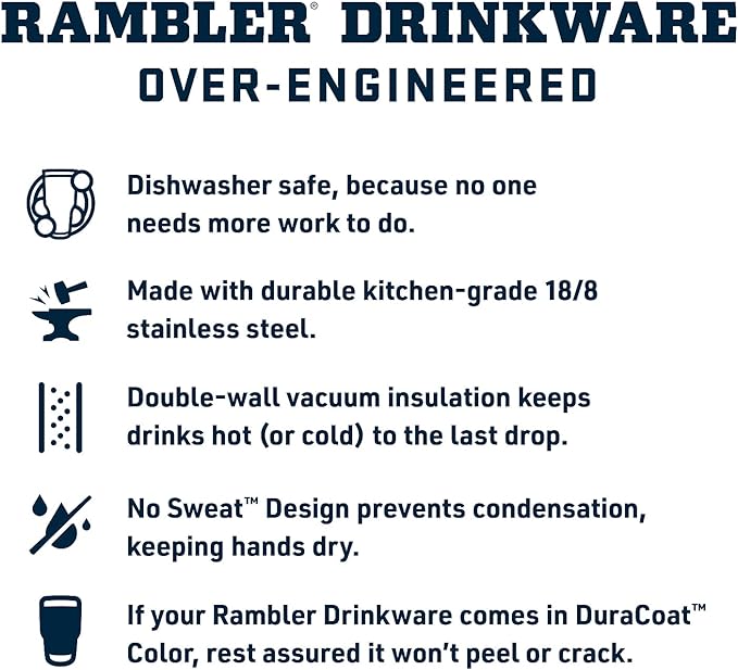 YETI Rambler 18 oz Bottle, Leakproof, Vacuum Insulated, Stainless Steel with Chug Cap, High Desert Clay